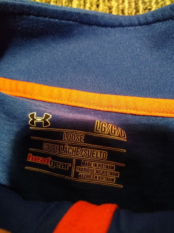 Under Armour Men's Large Tech 1/4 Zip Pullover Loose HeatGear Long Sleeve Blue gallery