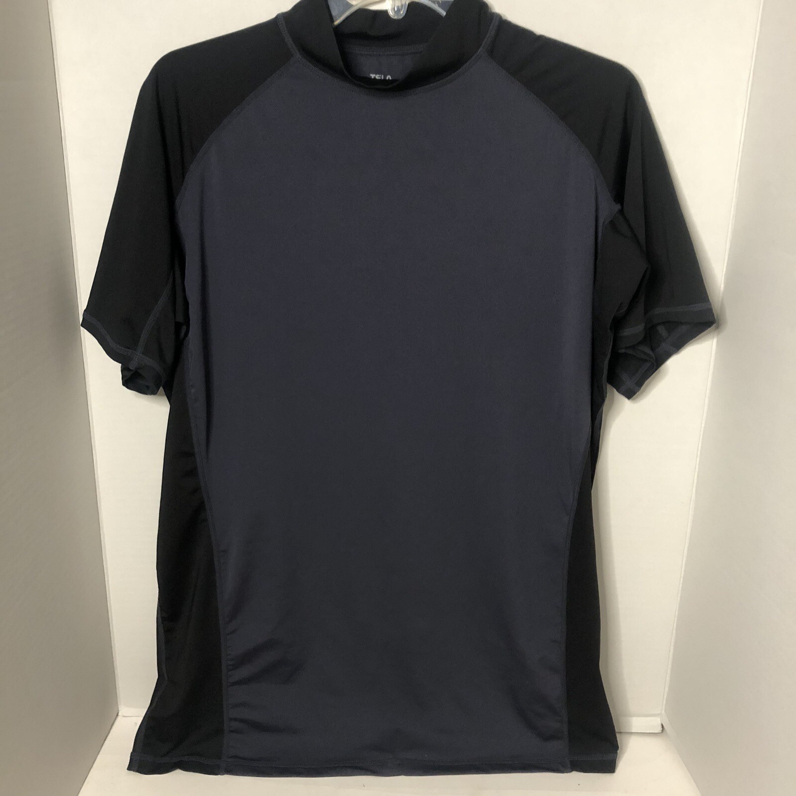 Tesla Compression Shirt Mens Size XL Black Gray Short Sleeve Casual Logo gallery
