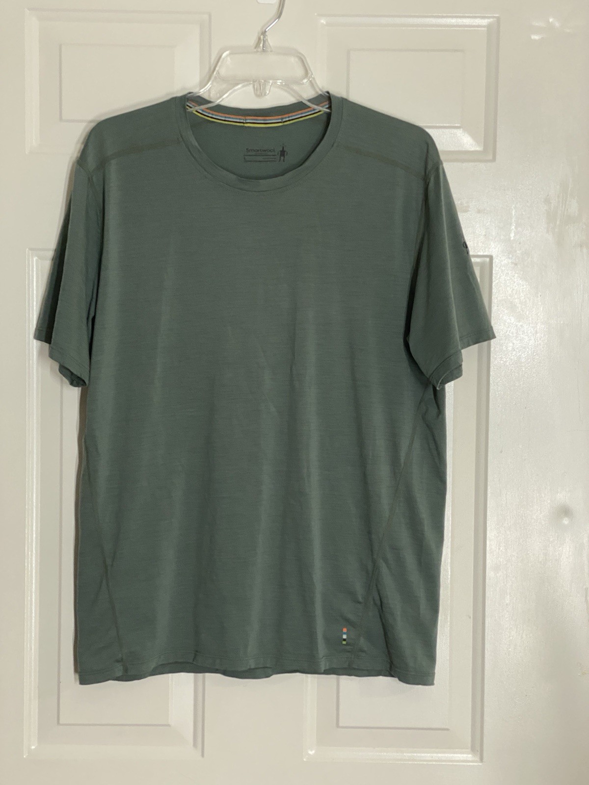 Smartwool T-Shirt Base Layer Men’s Large Green Merino 150 Short Outdoor/ Hiking gallery