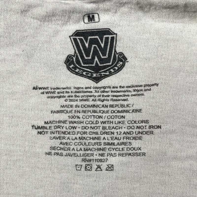 WWE Wrestle Mania Top Mens L White X-Seven The Rock vs Stone Cold Steve Austin gallery