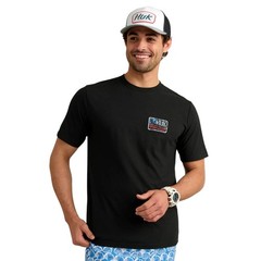 Huk Born Wave Short Sleeve Tee Men’s Shirt, Black, X-Large