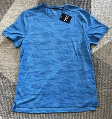 Men’s DSG Movement Jacquard Short Sleeve T Shirt Shining Blue Sz Medium NWT