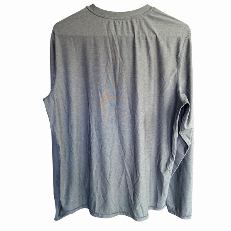 Outerknown Active Apex Grey Long Sleeve Shirt M Performance Pocket Athleisure gallery
