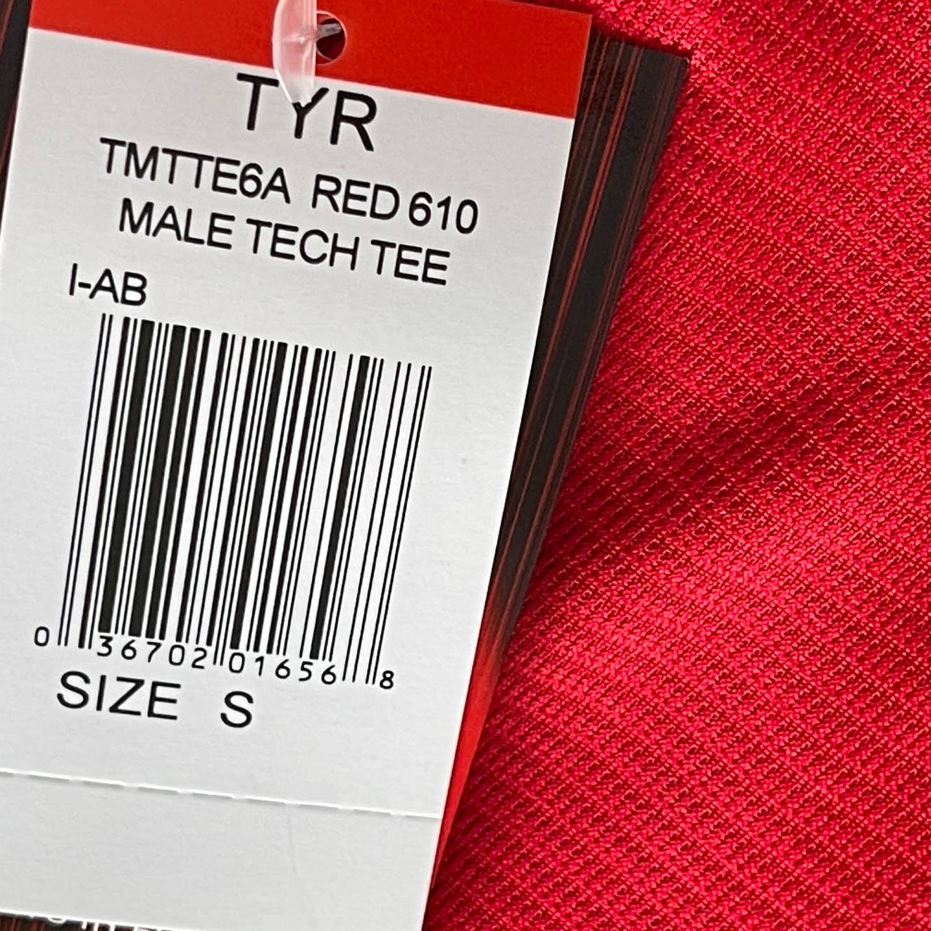 TYR Mens Alliance Tech Tee Tshirt - Textured Red - Size Small - $34 gallery
