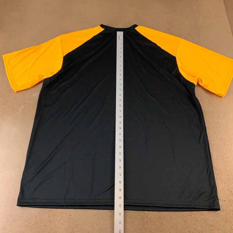 Badger Sport Men's Size 2XL Black Gold Lightweight Breakout Performance Tee 4230 gallery