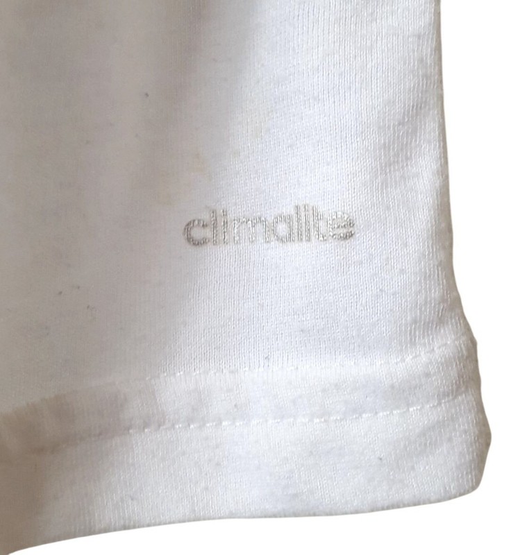 Adidas Mens Ultimate Tee Lg White V-Neck Climalite SS Versatile Sporty Athletic gallery