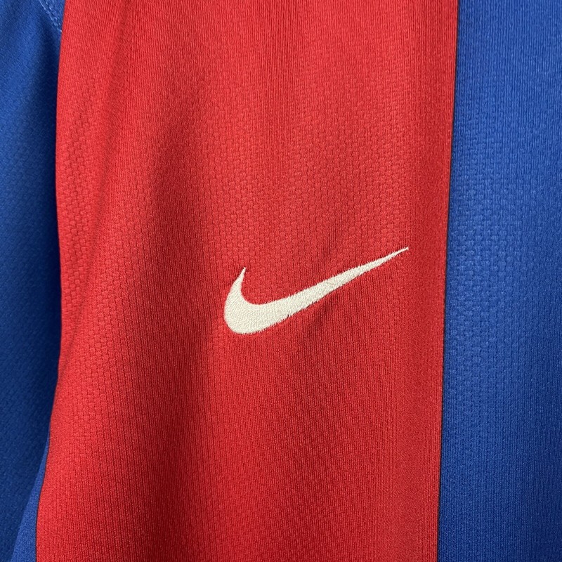 Vintage Nike Soccer Jersey T Shirt Stripped Mens Blue/Red Size Large 00s Dri-Fit gallery
