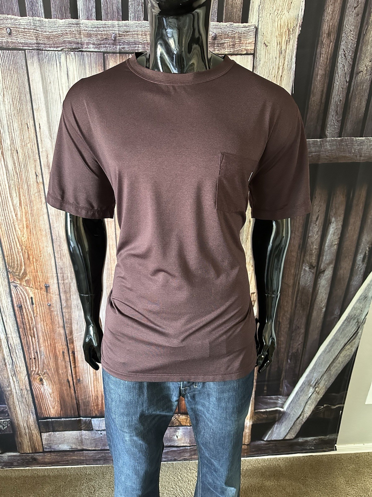 Vuori SS Dark Maroon Tradewind Performance Crew Active Knit Size XL gallery