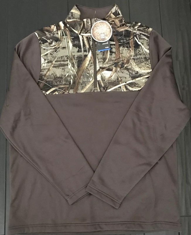Under Armour Mens UA Caliber188 Zip Medium True Gray Heather NWT $70 1259217 XL gallery