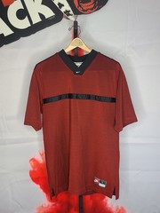 Vintage Nike Jersey Shirt Mens Small Burgundy Black 90s Y2K Soccer mini Swoosh