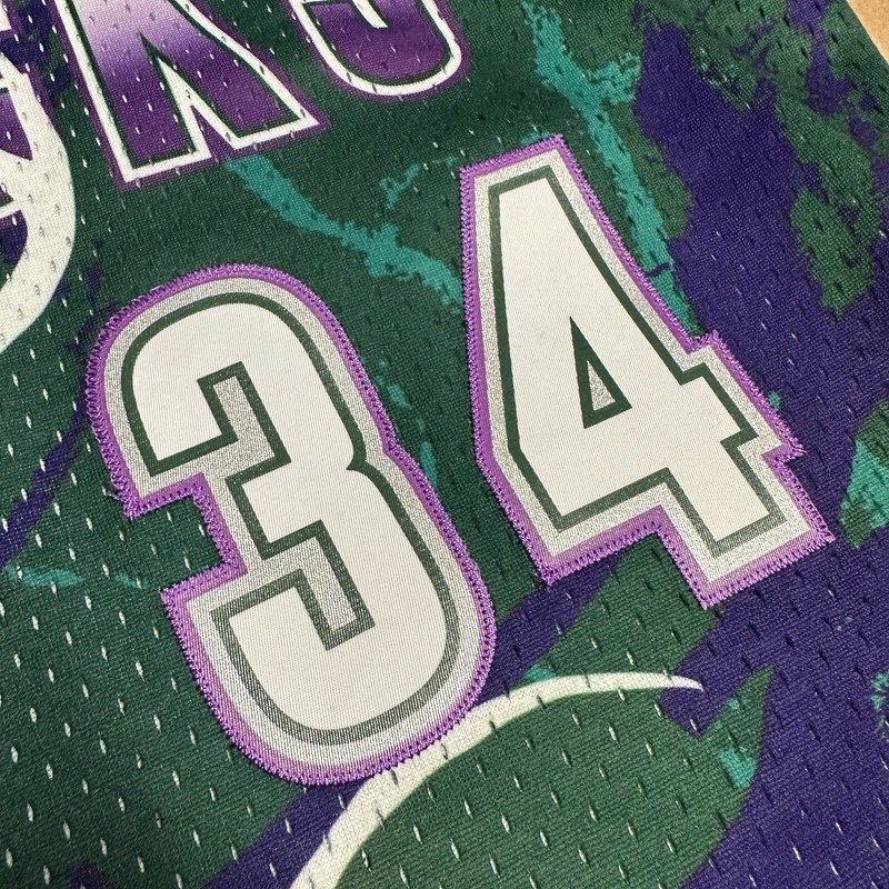 MITCHELL & NESS TEAM MARBLE SWINGMAN JERSEY MILWAUKEE BUCKS 1996 RAY ALLEN Small gallery
