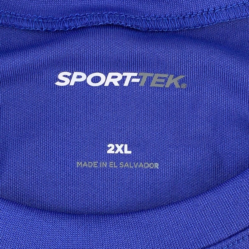Sport-Tek Men's Size 2XL Blue Dry Zone Long Sleeve Raglan T Shirt T473LS New gallery