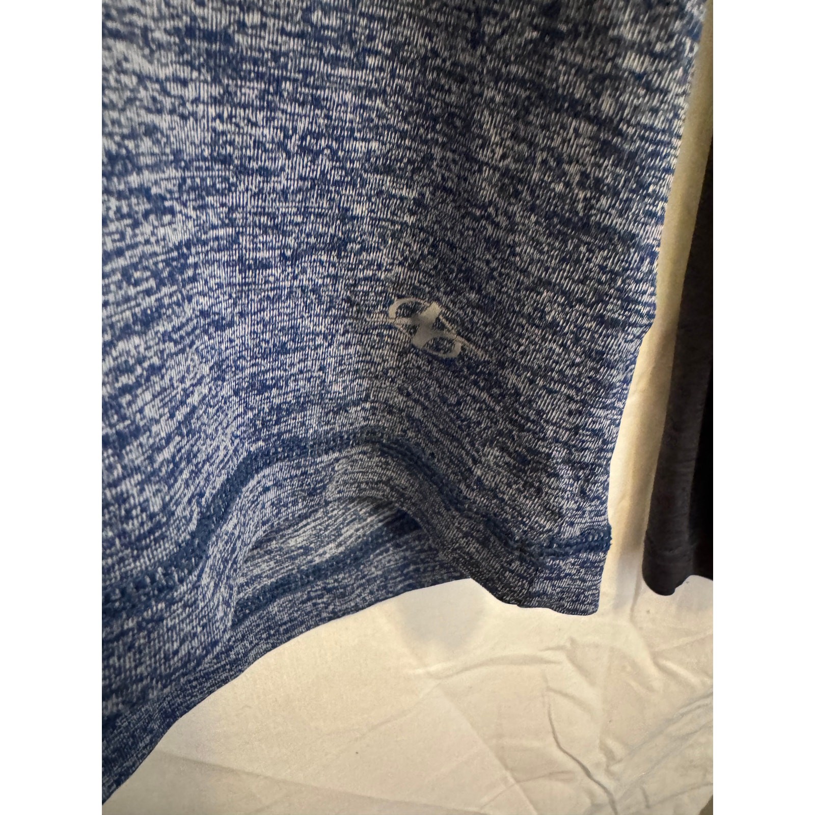 NordicTrack Men’s Quarter Zip Pullover Sweater Size Medium Blue Gray Activewear gallery