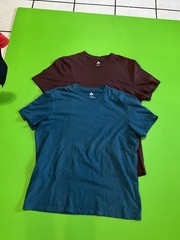 American Giant Men’s Crew T Shirts Lot Of 2 Blue Maroon Size XL