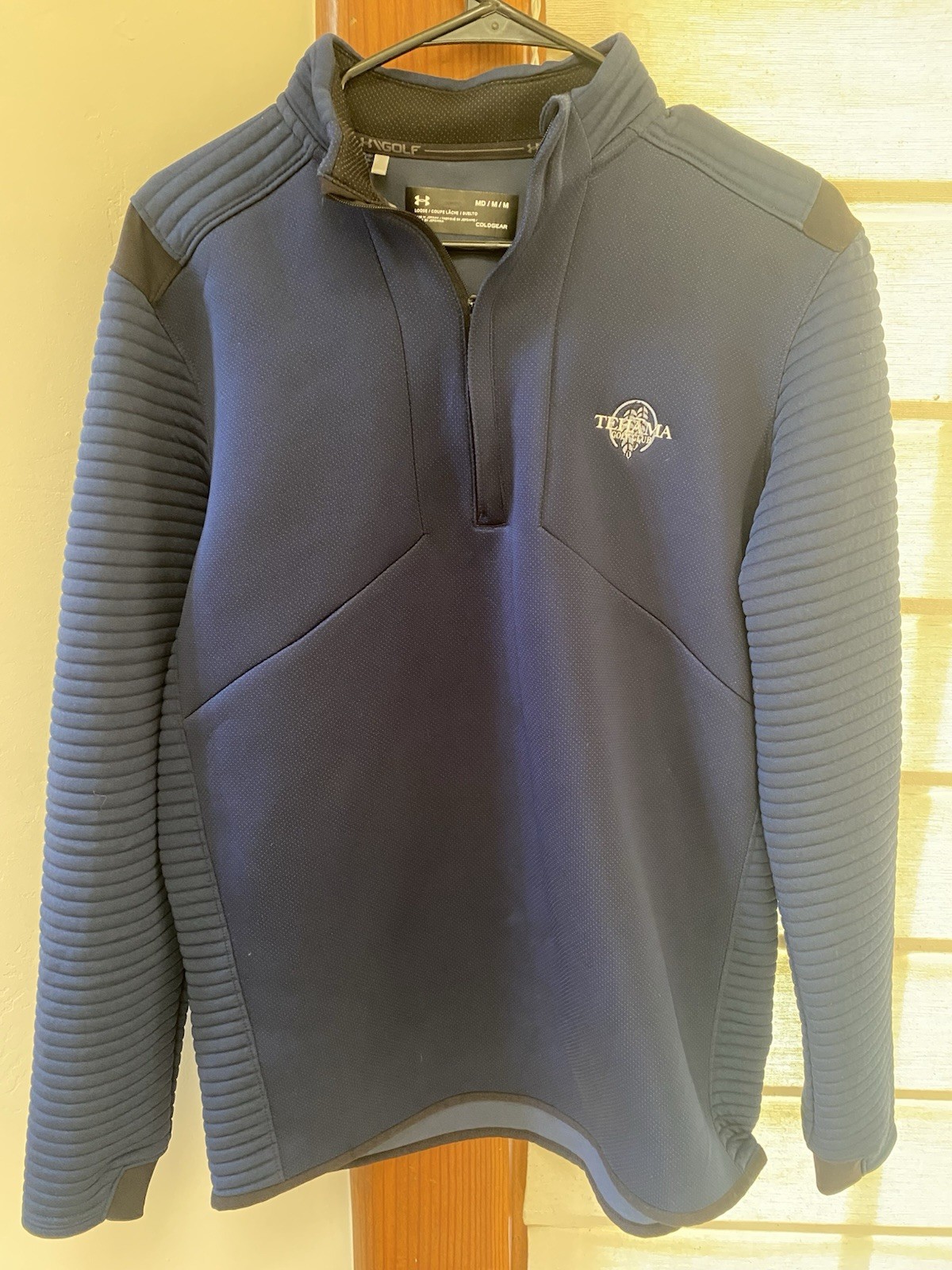Rare Under Armour Tehama Golf Club Quarter Zip Pullover Men’s Medium Navy gallery