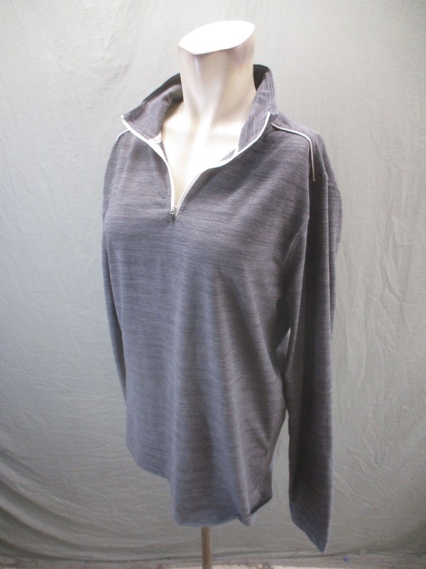 J. Crew Performance Size M Mens 1/4 Zip Gray Long Sleeve Workout Pullover 344 gallery