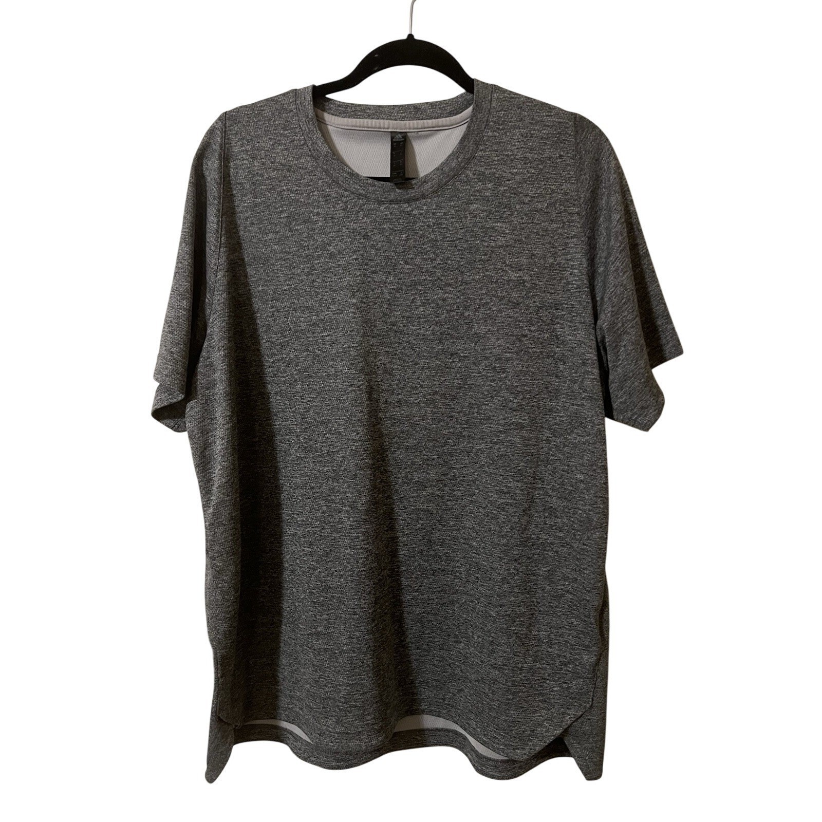 Adidas Performance Gray Short Sleeve Shirt Size XL Gorpcore Activewear Gymrat gallery
