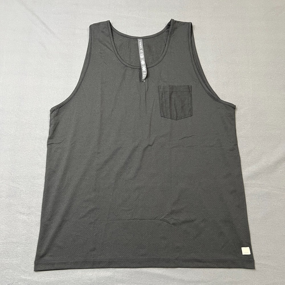 Vuori Tradewind Performance Tank Top Men's Size XL Black Sleeveless Pullover