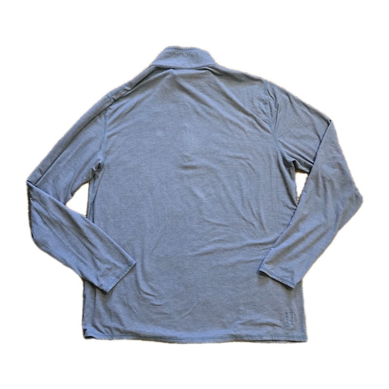 Vuori Ease Performance Zip 2.0 Pullover Shirt Men’s light Blue Sz L Sample Tag gallery