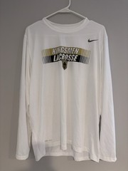 Nike Dri-FIT The Nike Tee Men’s L White Kingsmen Lacrosse Long Sleeve Crew