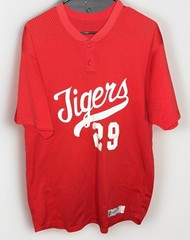 VTG Powers Mfg. Baseball Jersey Men’s Size 42 Red Tigers Cedar Falls IA 70s USA