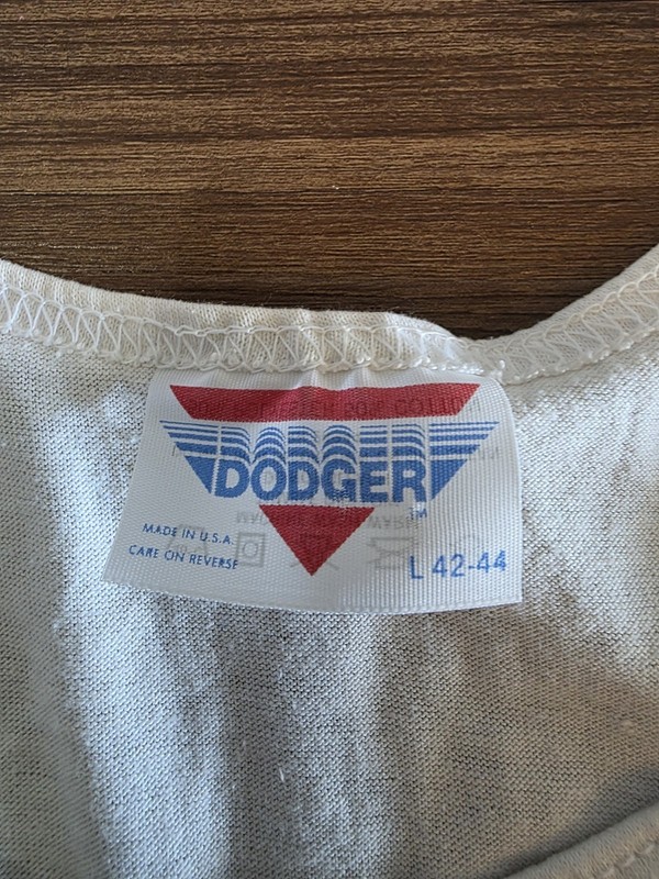 Vintage Dodger Tank Top Men's L Red White Wisconsin Badgers Late 80's *see Size* gallery