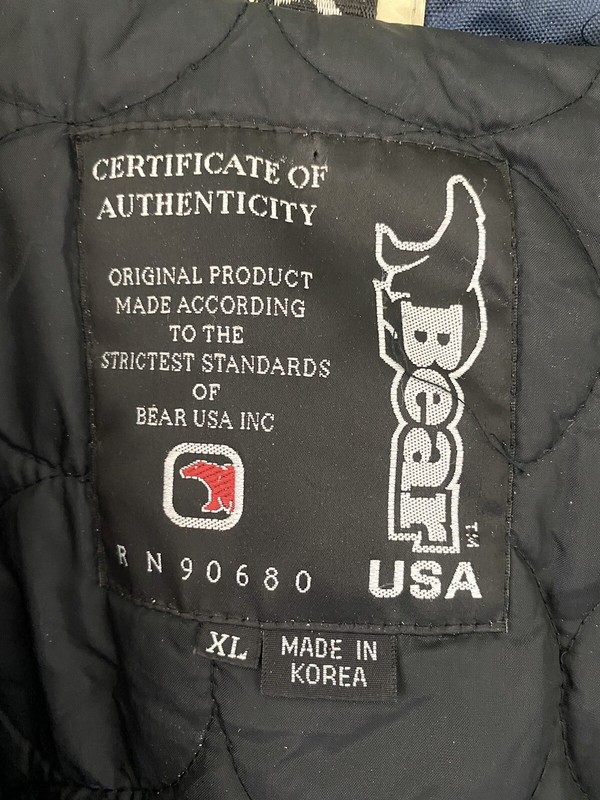 VTG Bear Max Zip Snowboard Ski Heavy Jacket Quilted Lining Outdoor Gear USA XL gallery