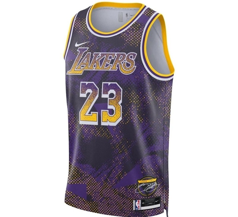 Nike NBA LeBron James Lakers 25/26 Swingman Jersey Field Purple HJ4066-504 Sz XL gallery