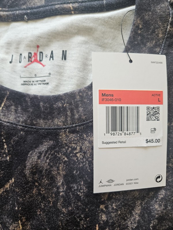 Jordan Jumpman Camo Lightweight Long Sleeve Crew Neck T-Shirt L IF3046-010 gallery