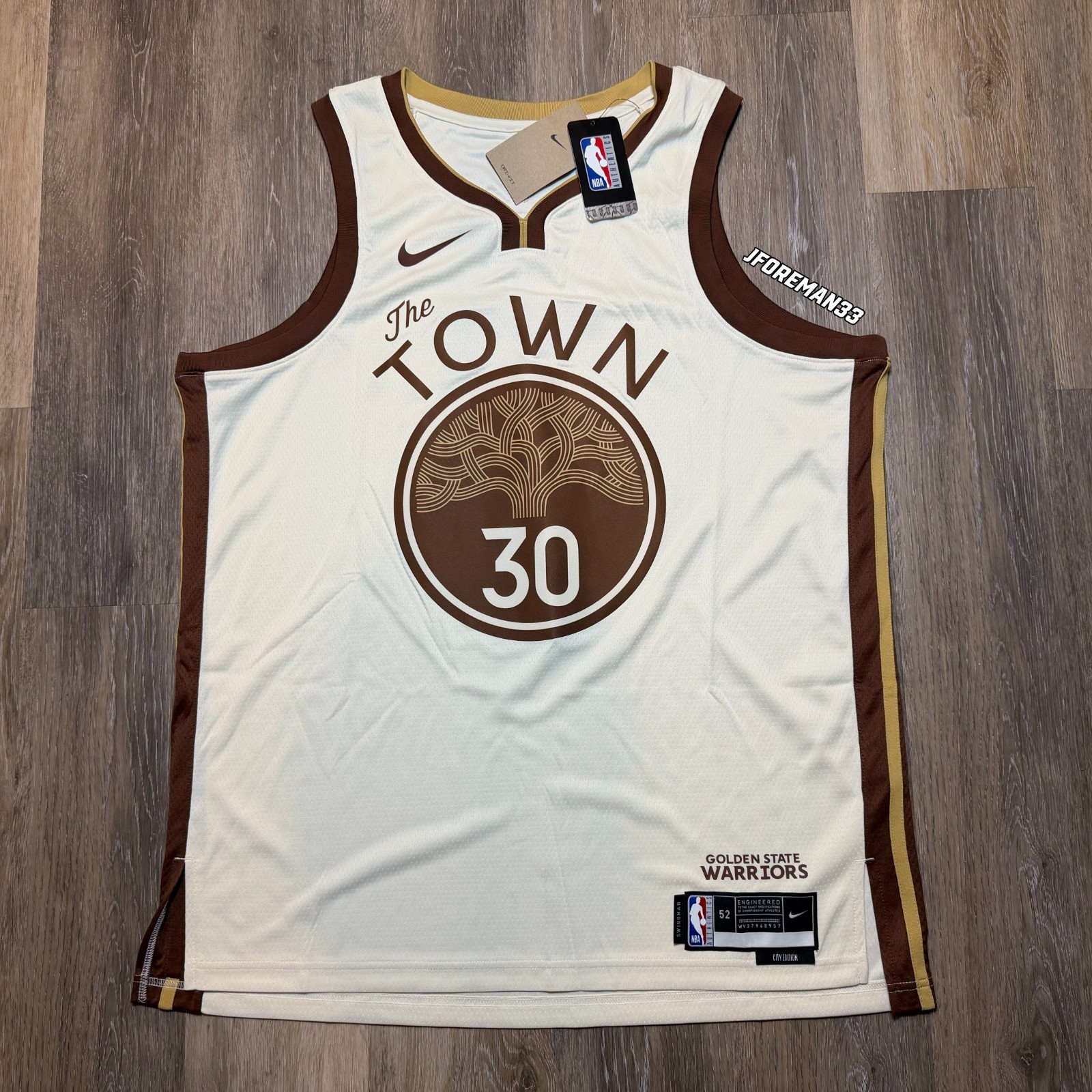 Stephen Curry Golden State Warriors City Edition Nike Swingman Jersey 2025-26 gallery