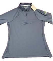 NWT Peter Millar CROWN SPORT Pullover NAVY LE0EK43 Golf 1/4 ZIP L/S WOMEN’S L