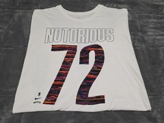 Nike Brooklyn #72 Notorious BIG “Biggie” Athletic Cut L/S Shirt SZ 2XL
