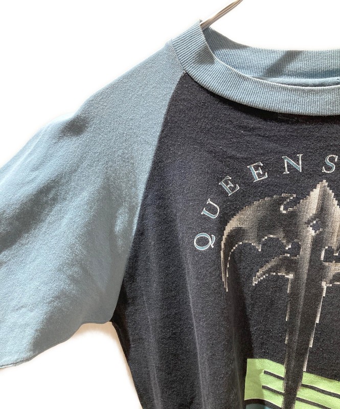 giant 90's Raglan Print Cut and Sew Size: L Black x blue Men gallery