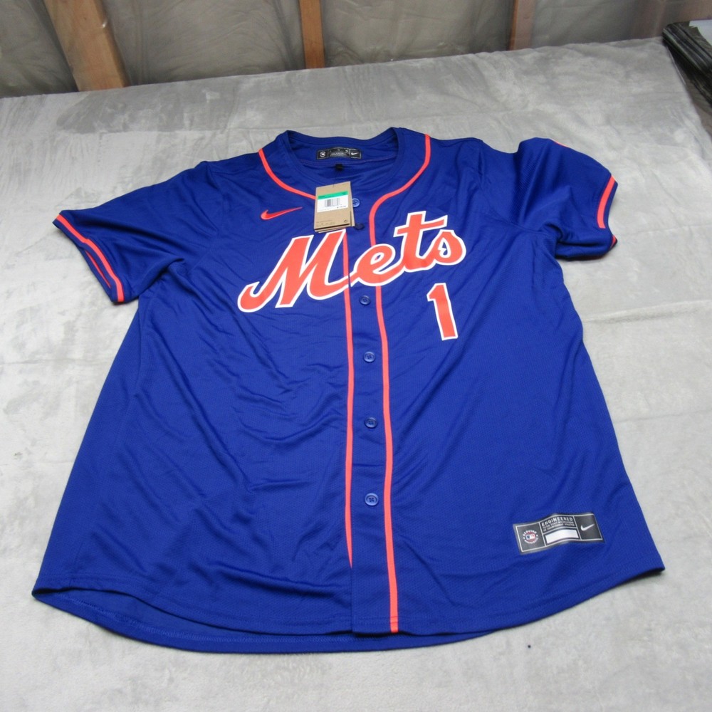 New York Mets Jersey Mens XL Nike Blue Jeff McNeil #1 Baseball Dri-Fit $175 NEW
