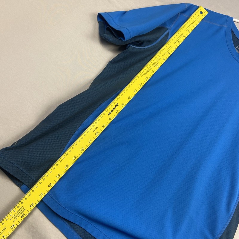 Merrell Opti-wick Shirt Men’s XL UPF 20+ Blue Crewneck Running Short Sleeve gallery