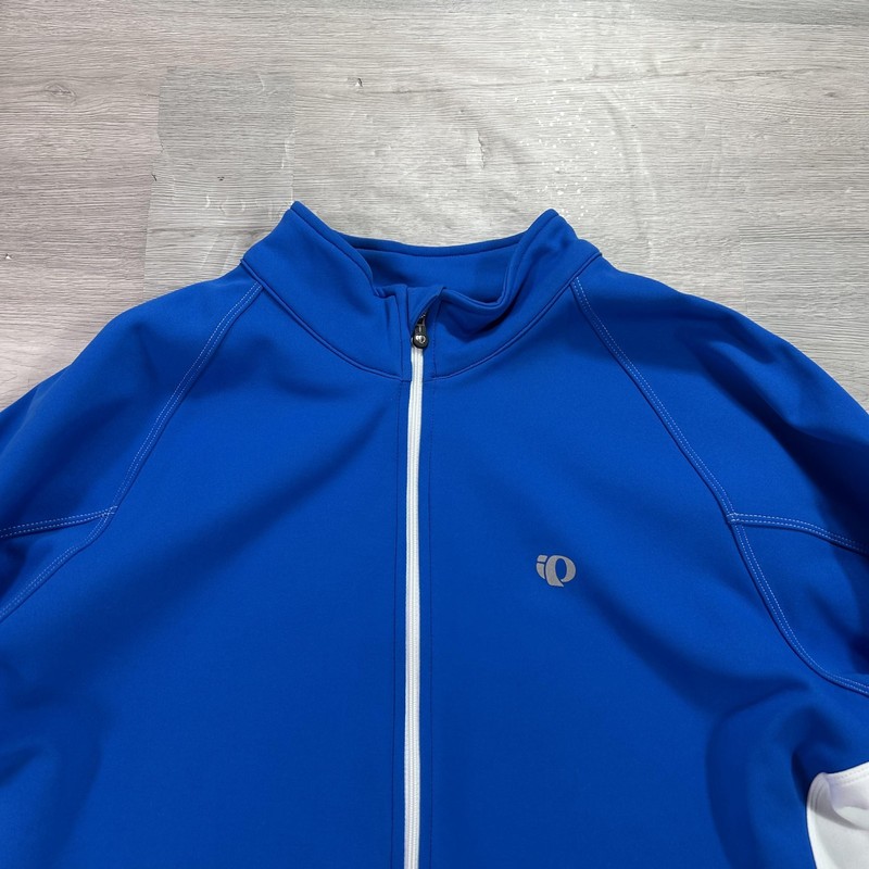 Pearl Izumi Select Jersey Mens Large Blue Fleece Lined Thermal Cycling gallery