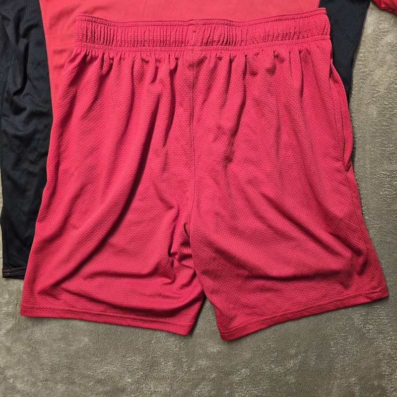 Activewear Set Red Athletic Short Medium Energy Zone Shirt Large gallery