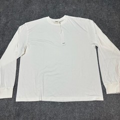 NEW Elwood Shirt Mens Large Vintage White Cotton Oversized Core Long Sleeve