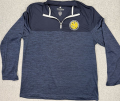 Colosseum 1/4 Zip Pullover University of Okoboji Men’s Navy Blue Yellow Size L