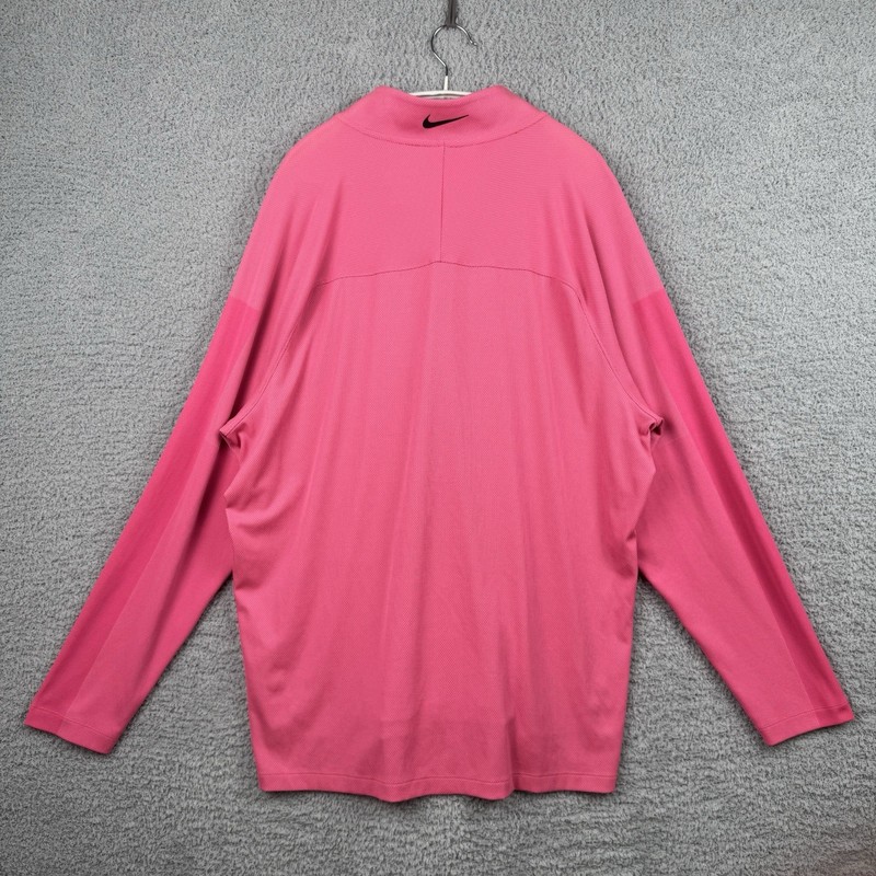 Nike Golf Dri-FIT 1/4 Zip Pullover Pink Mens Size XL CU9828-639 Long Sleeve Top gallery