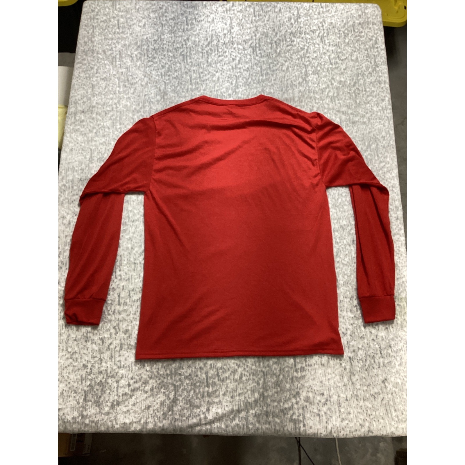Jerzees Dri-Power Mens Long Sleeve Performance Shirt Red Medium 21M Solid Crew gallery