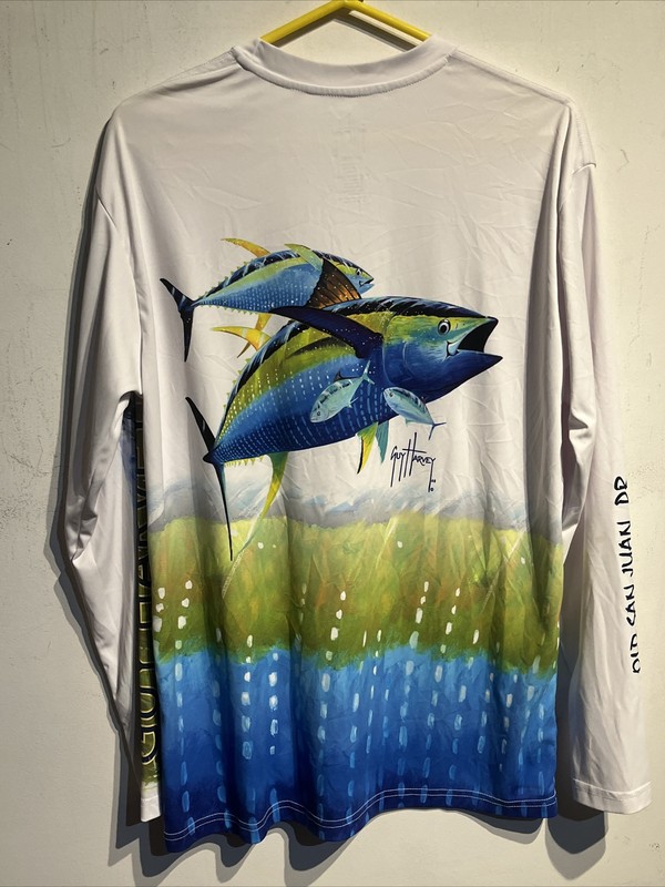 Medium GUY HARVEY BF TUNA PRO UVX PERFORMANCE LONG SLEEVE FISHING San Juan PR gallery