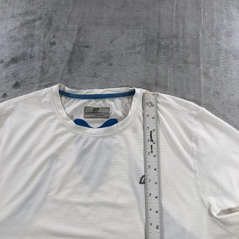 Road Runner Sports Pro Velocity Shirt Mens Large White Blue Running Cycling gallery