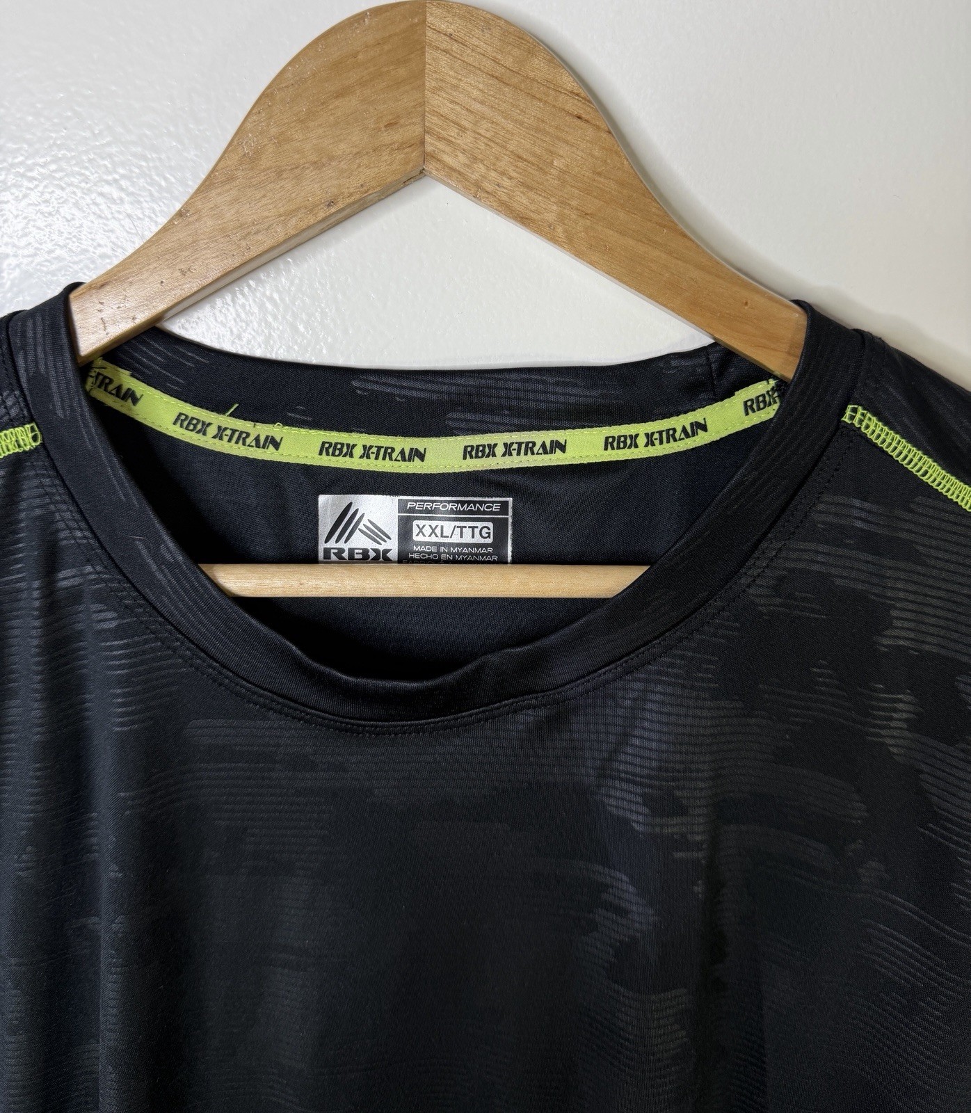RBX Performance T Shirt XXL Black Athletic Workout Gym Short Sleeve Tee gallery