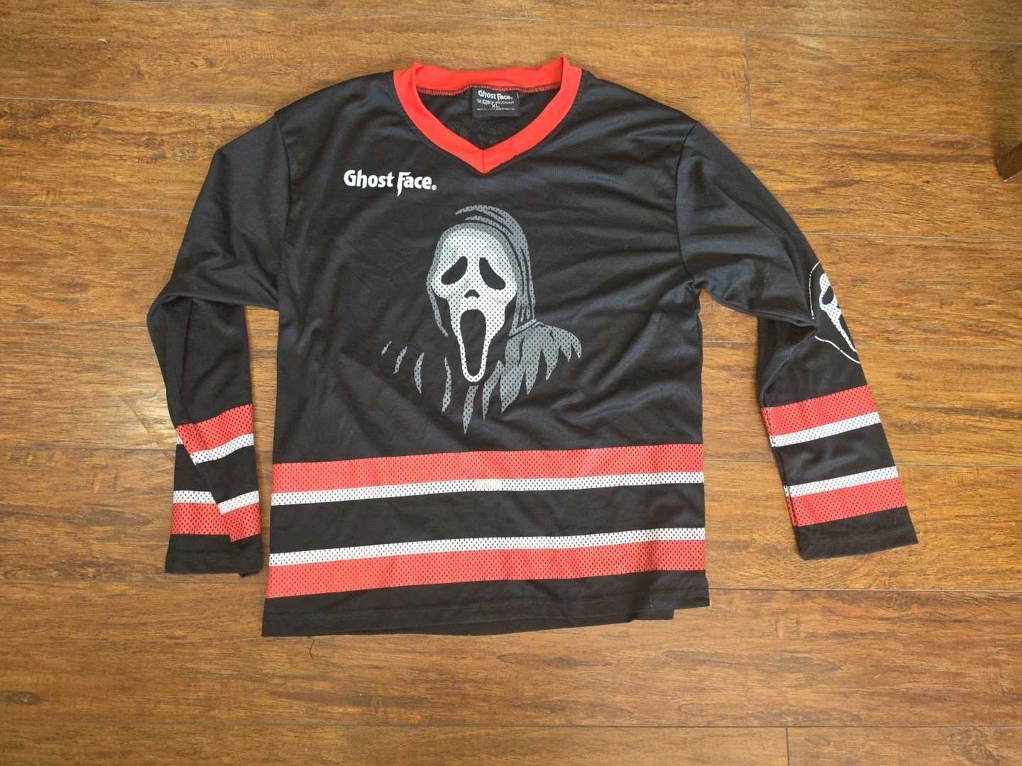 Ghost Face The Icon Of Halloween Youth XL Long Sleeve Hockey 96 Pullover Jersey gallery