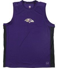 G-III Sports Mens Baltimore Ravens Logo Tank Top, Purple, Large