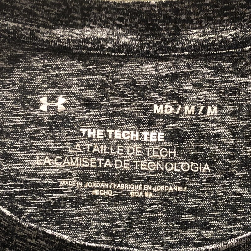 Under Armour Tech Tee Medium Black and Grey gallery