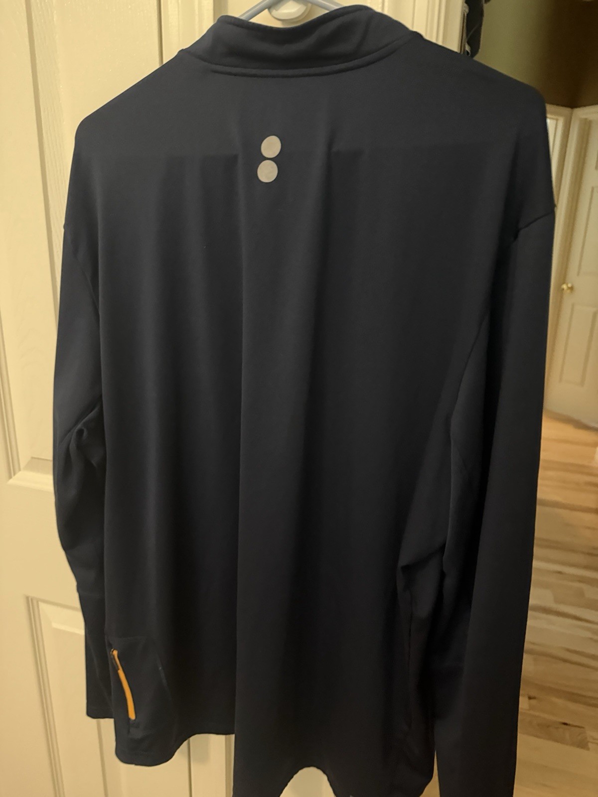 Reebok blue and orange 1/4 zip pullover 2XL gallery