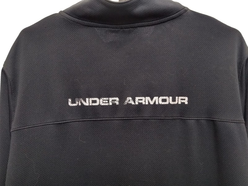 UNDER ARMOUR, FULL FRONT ZIP, SIDE POCKETS, BLACK, STAND UP COLLAR, SZ 2XL gallery