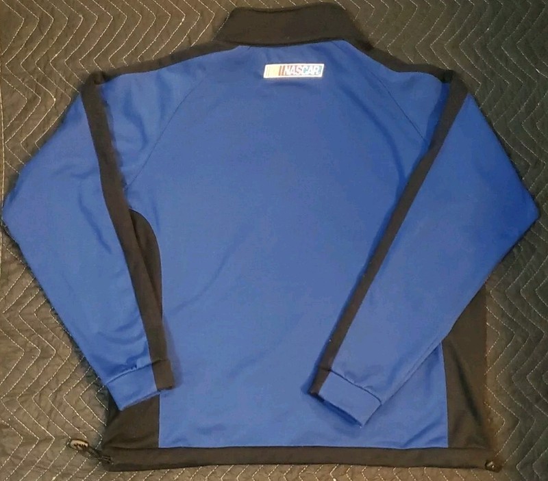 Nascar Winner's Circle Fleece Pullover Men's Sz L Blue Black Racing Daytona 500 gallery